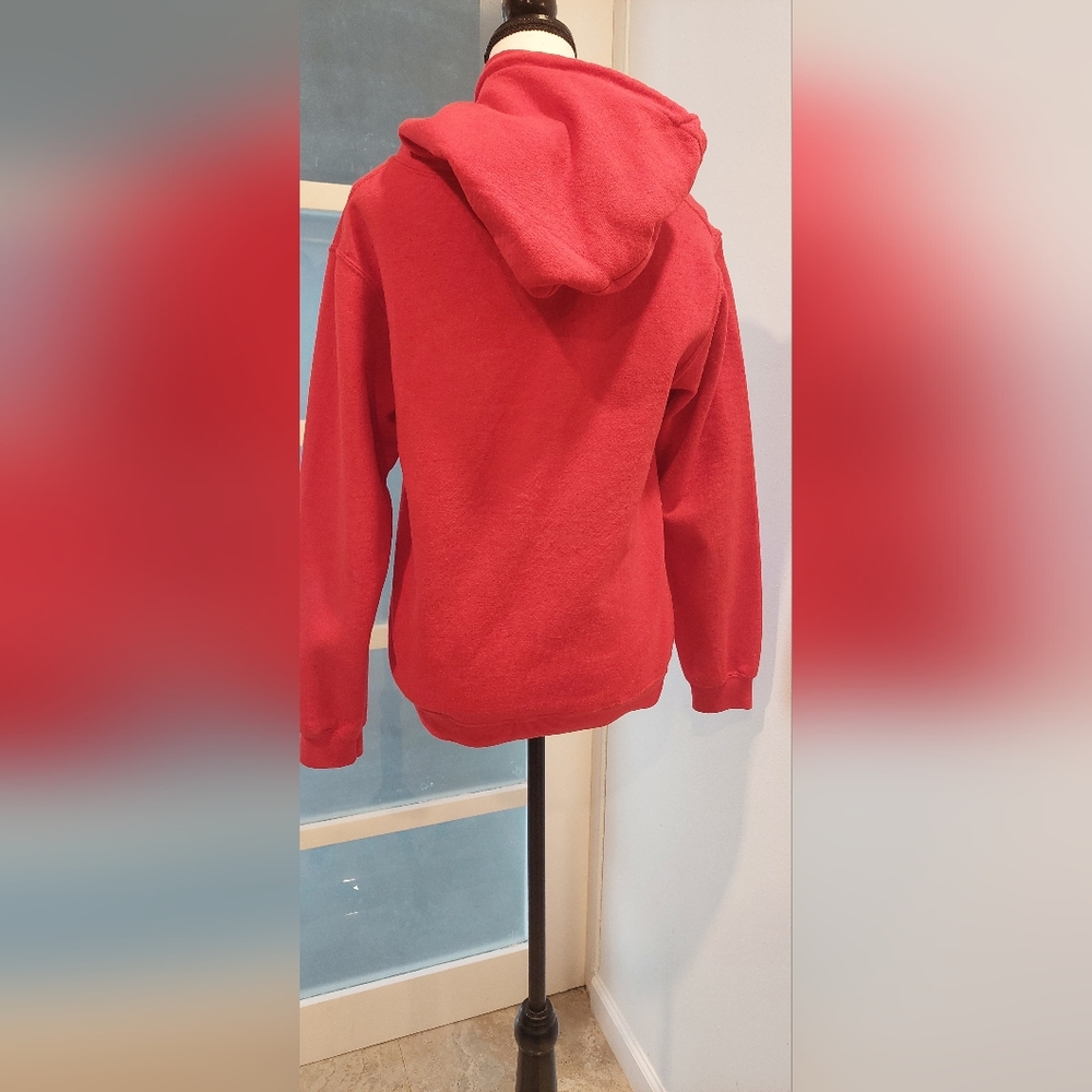 Gildan Red and White Sweater Vibrant Design - Picture 4 of 8